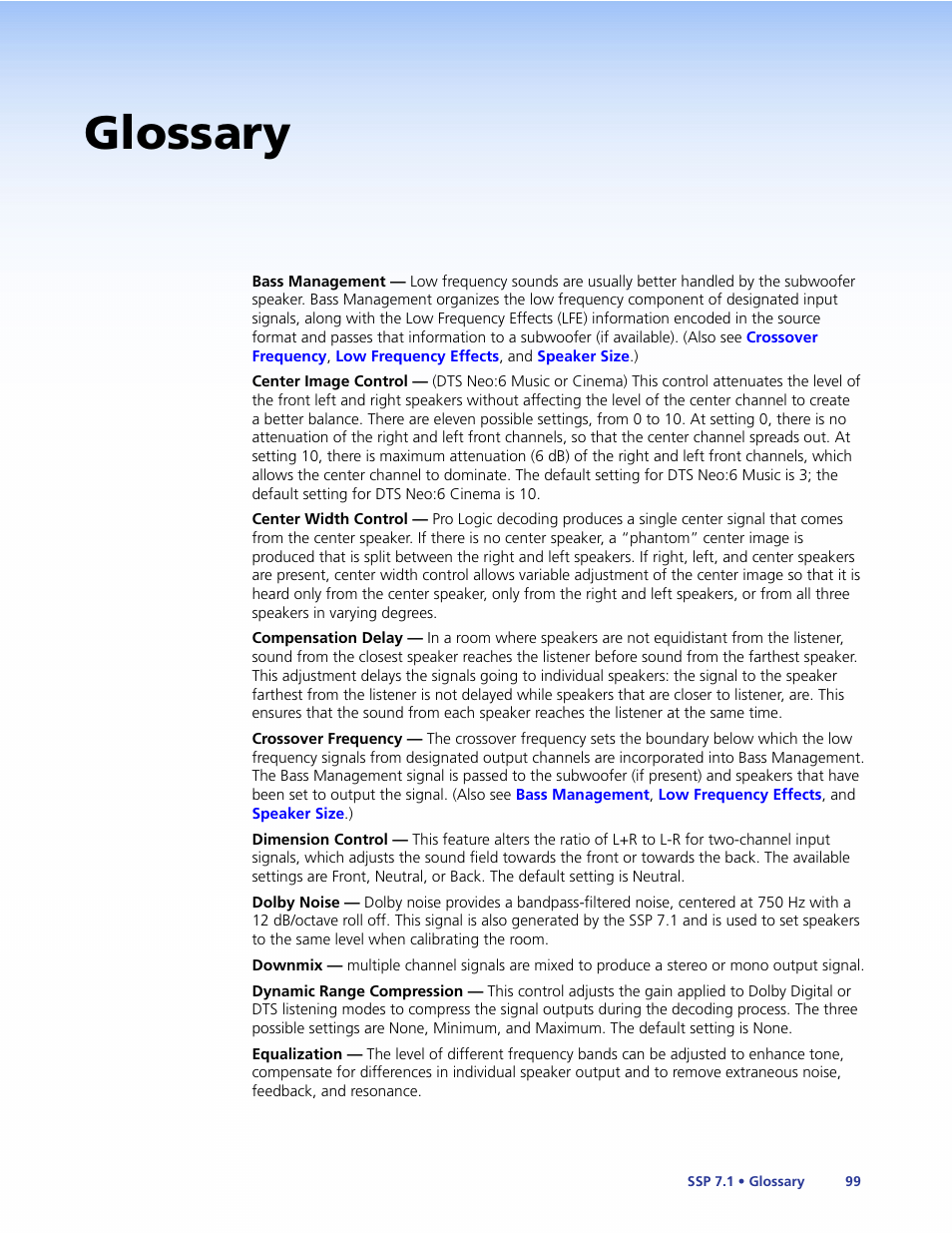 Glossary | Extron Electronics SSP 7.1 User Guide User Manual | Page 105 / 112