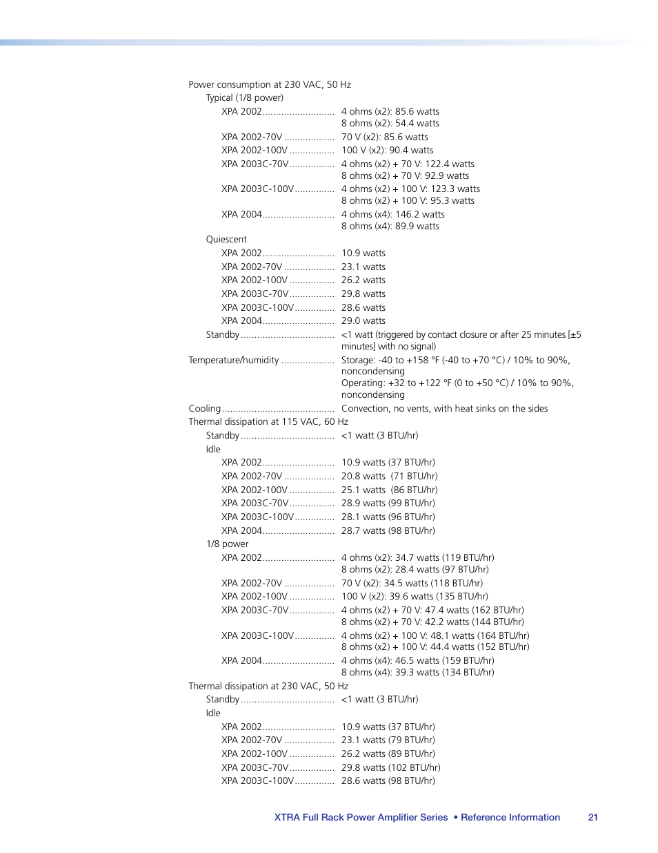 Extron Electronics XTRA Full Rack Series User Guide User Manual | Page 26 / 33