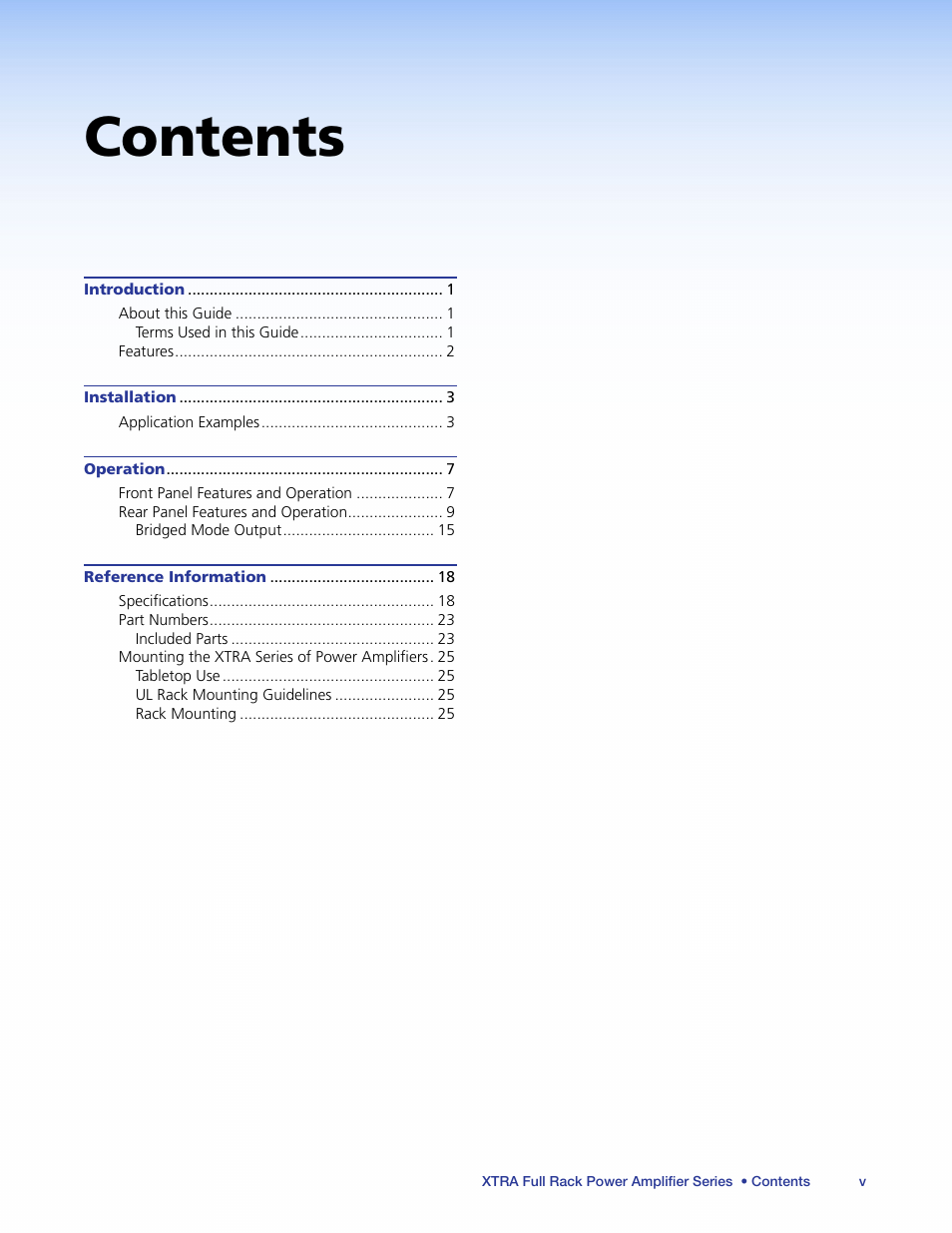 Extron Electronics XTRA Full Rack Series User Guide User Manual | Page 5 / 33