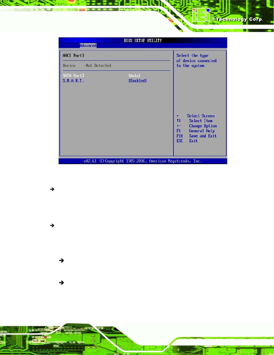 Menu 10: ahci port n configuration menu | IEI Integration SPCIE-5100DX User Manual | Page 109 / 180