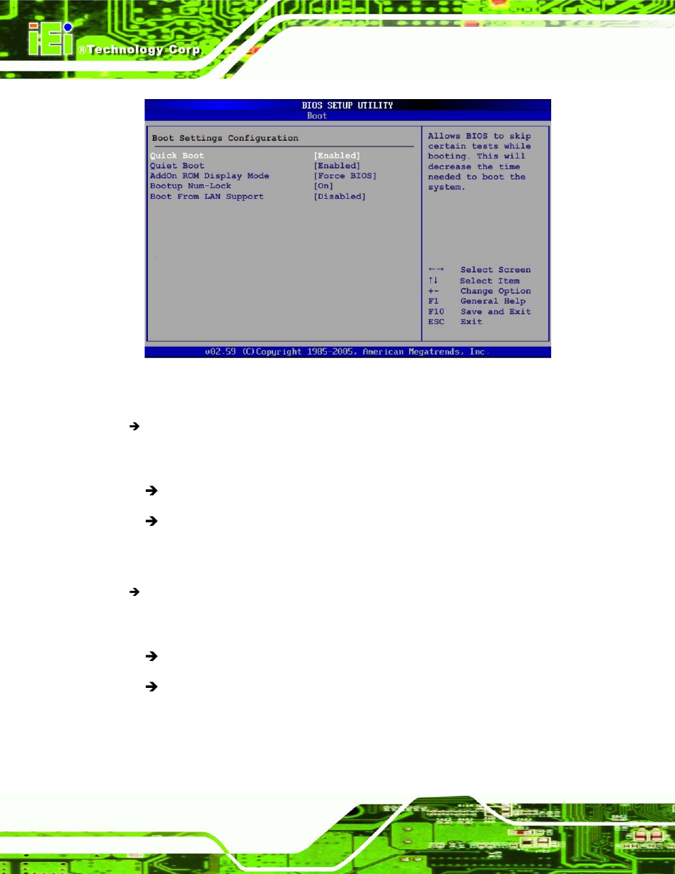 Menu 15: boot settings configuration | IEI Integration SPCIE-5100DX User Manual | Page 118 / 180
