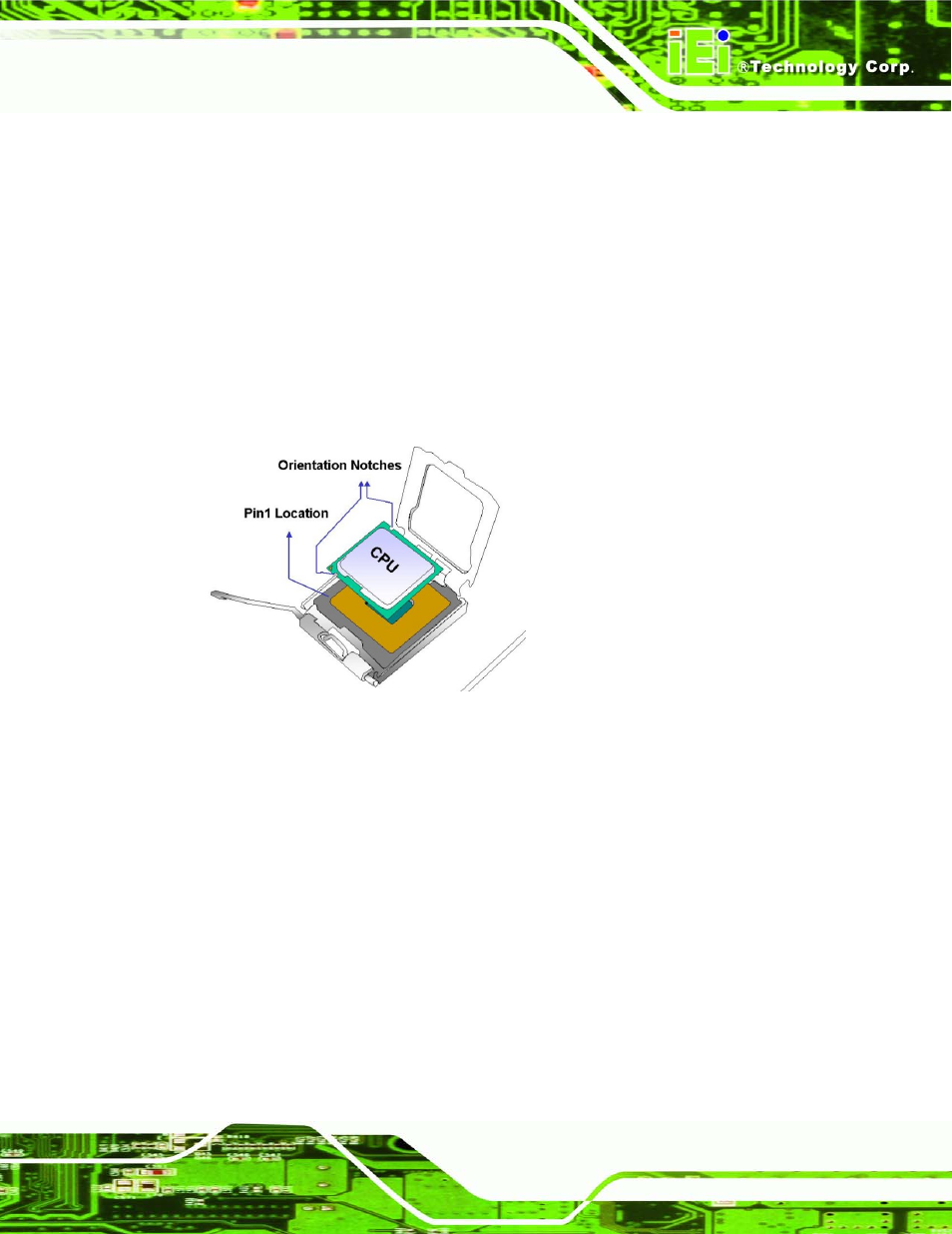Figure 4-4: insert the socket lga771 cpu | IEI Integration SPCIE-5100DX User Manual | Page 61 / 180