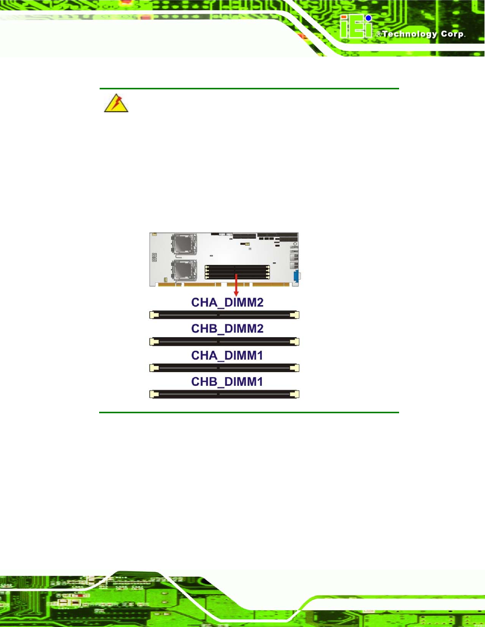 4 dimm installation | IEI Integration SPCIE-5100DX User Manual | Page 65 / 180