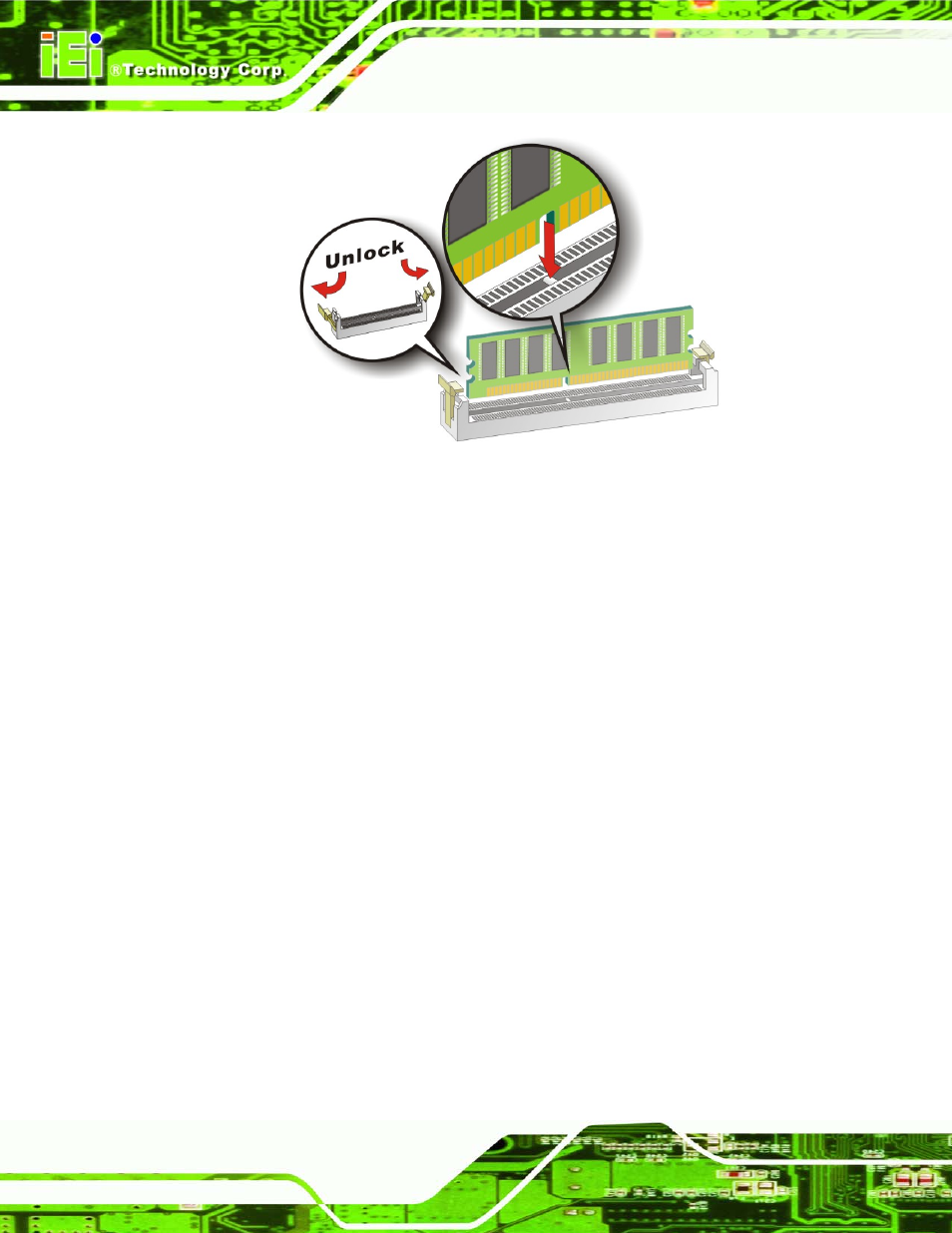 Figure 4-10: installing a dimm | IEI Integration SPCIE-5100DX User Manual | Page 66 / 180