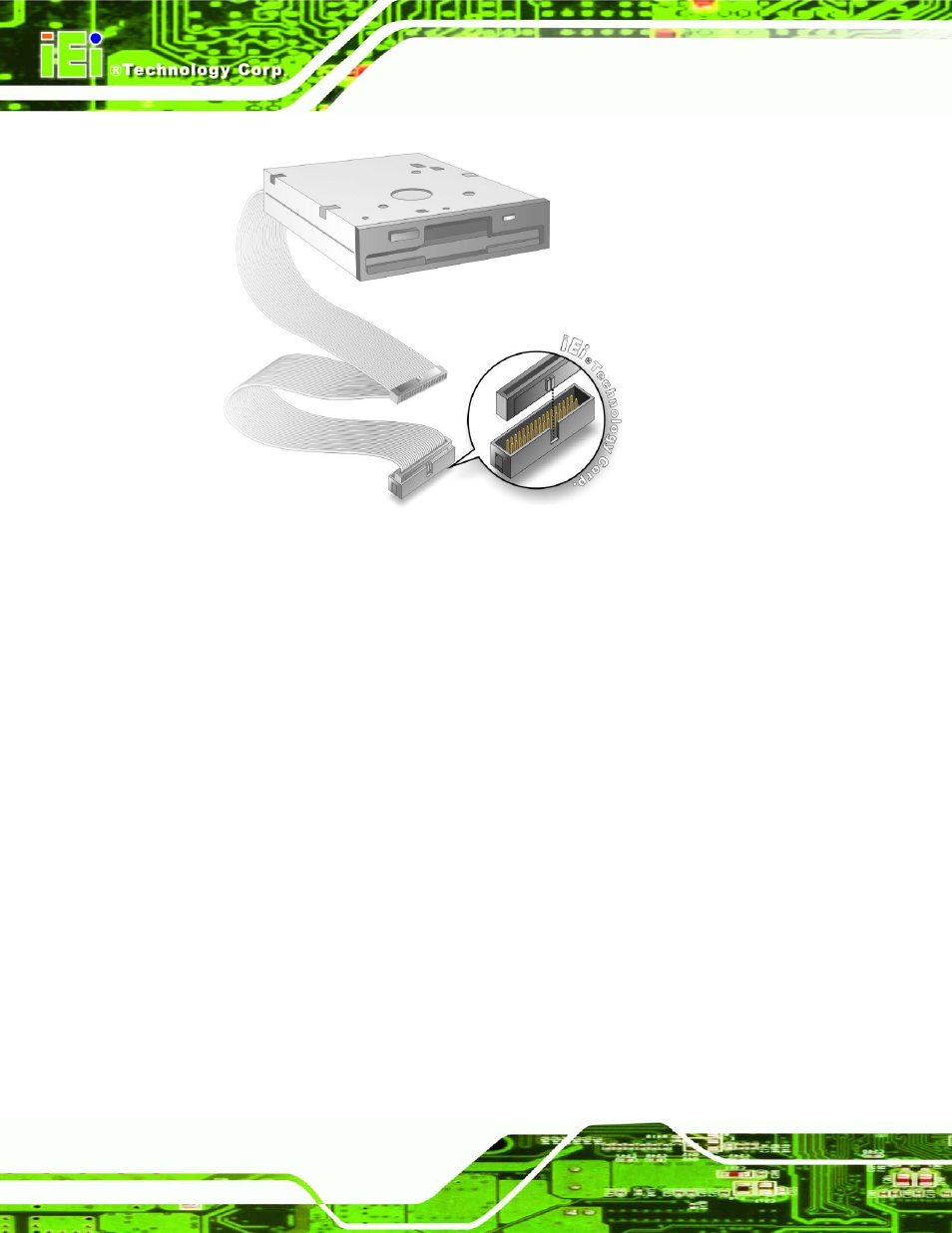 Figure 4-13: fdd cable connection | IEI Integration SPCIE-5100DX User Manual | Page 72 / 180