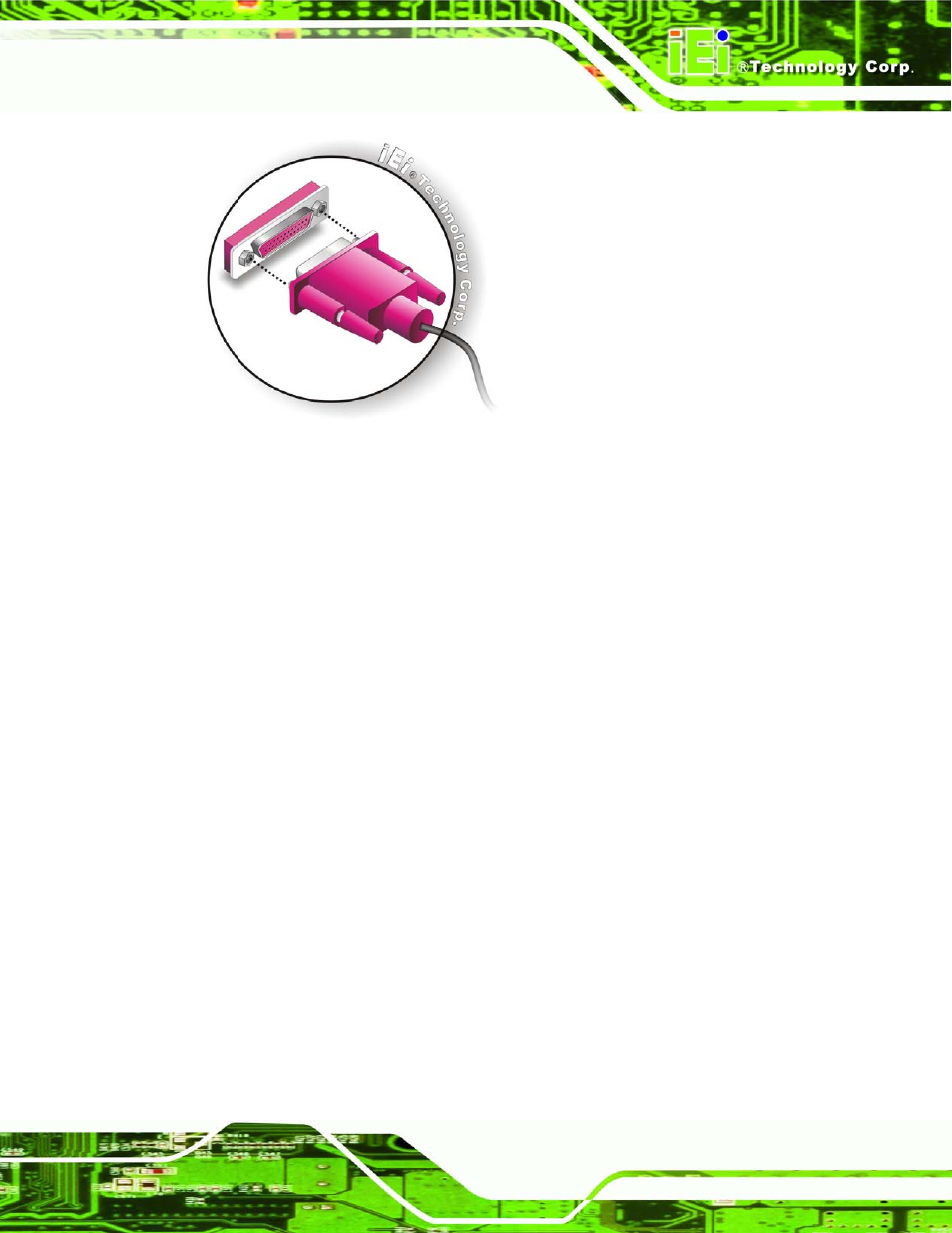 6 sata drive connection, Figure 4-18: connect the lpt device | IEI Integration SPCIE-5100DX User Manual | Page 77 / 180
