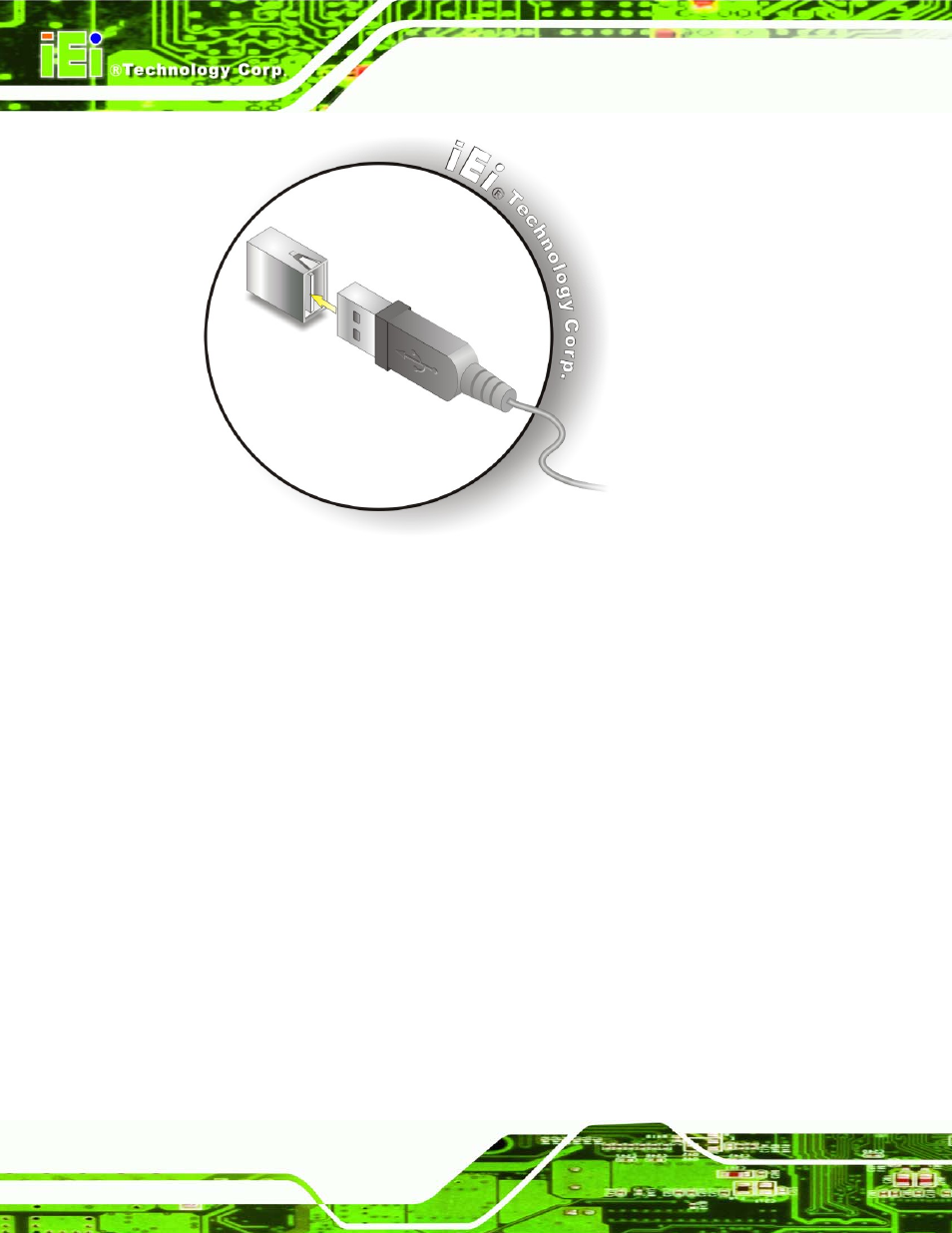 3 vga monitor connection, Figure 4-23: usb device connection | IEI Integration SPCIE-5100DX User Manual | Page 82 / 180