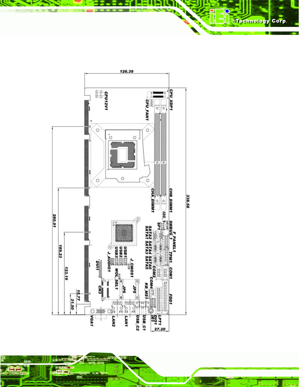 5 dimensions | IEI Integration SPCIE-C2060 v1.01 User Manual | Page 20 / 200