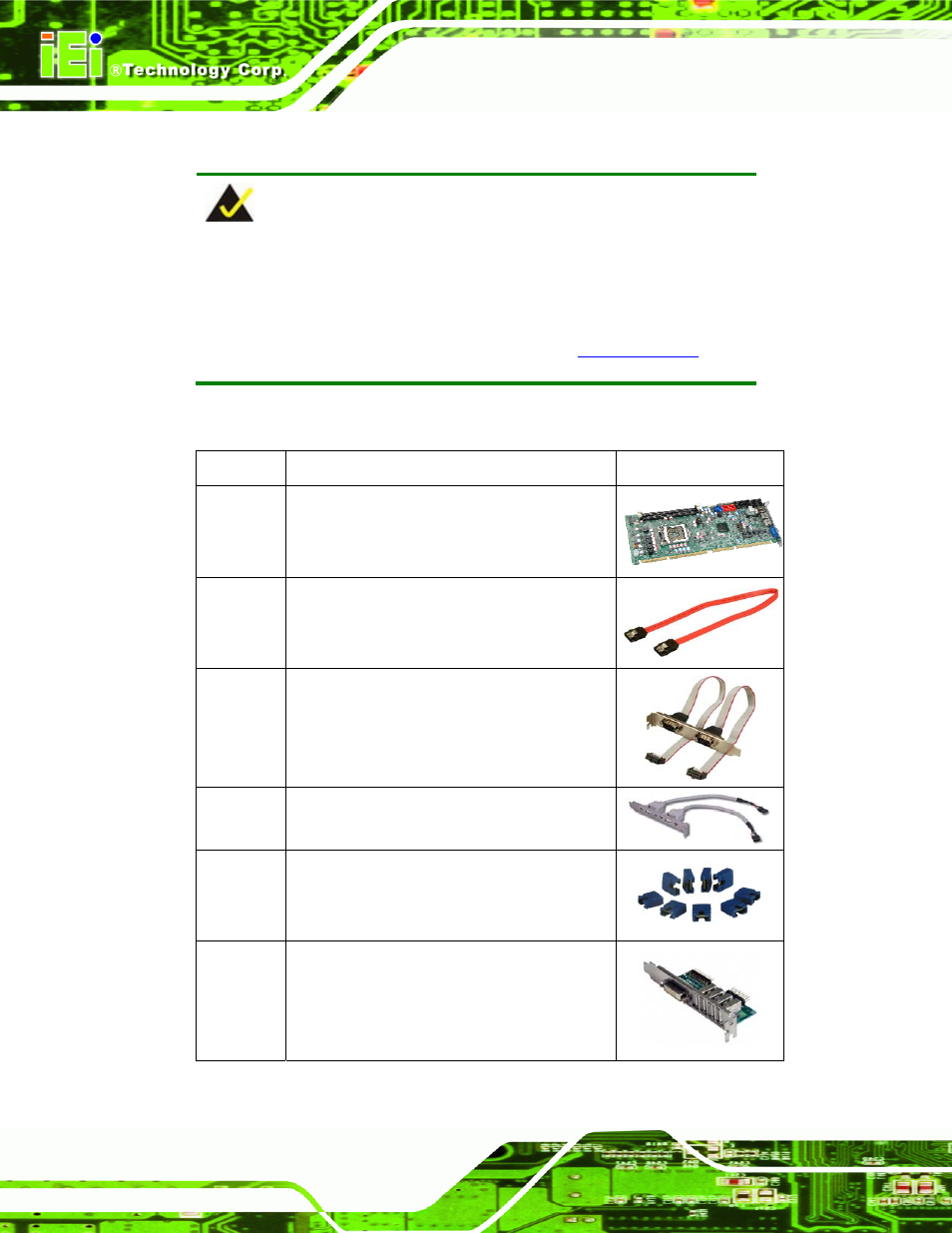 3 packing list | IEI Integration SPCIE-C2060 v1.01 User Manual | Page 27 / 200