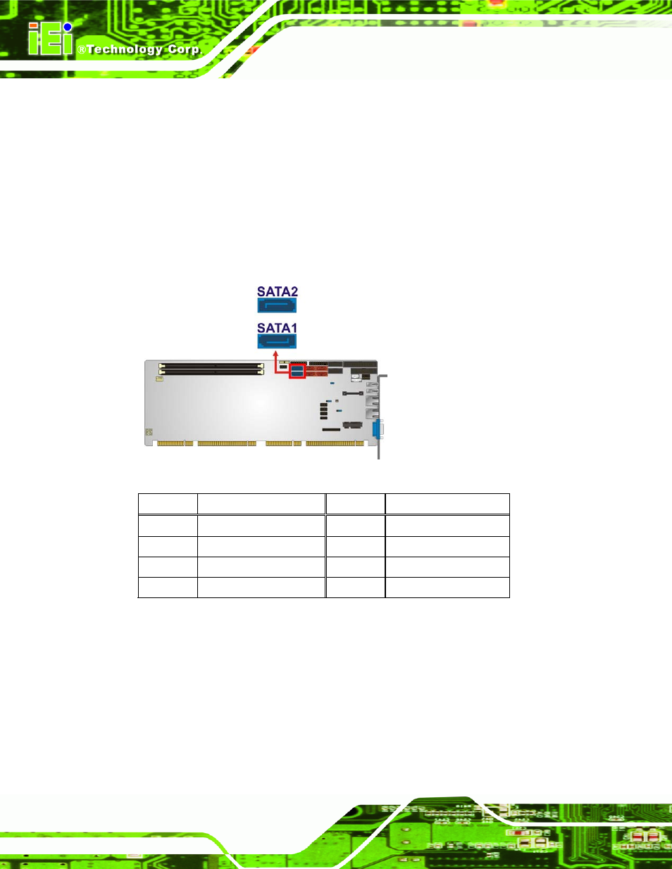 16 sata 6gb/s drive connector, 17 serial port connectors, rs-232 | IEI Integration SPCIE-C2060 v1.01 User Manual | Page 47 / 200