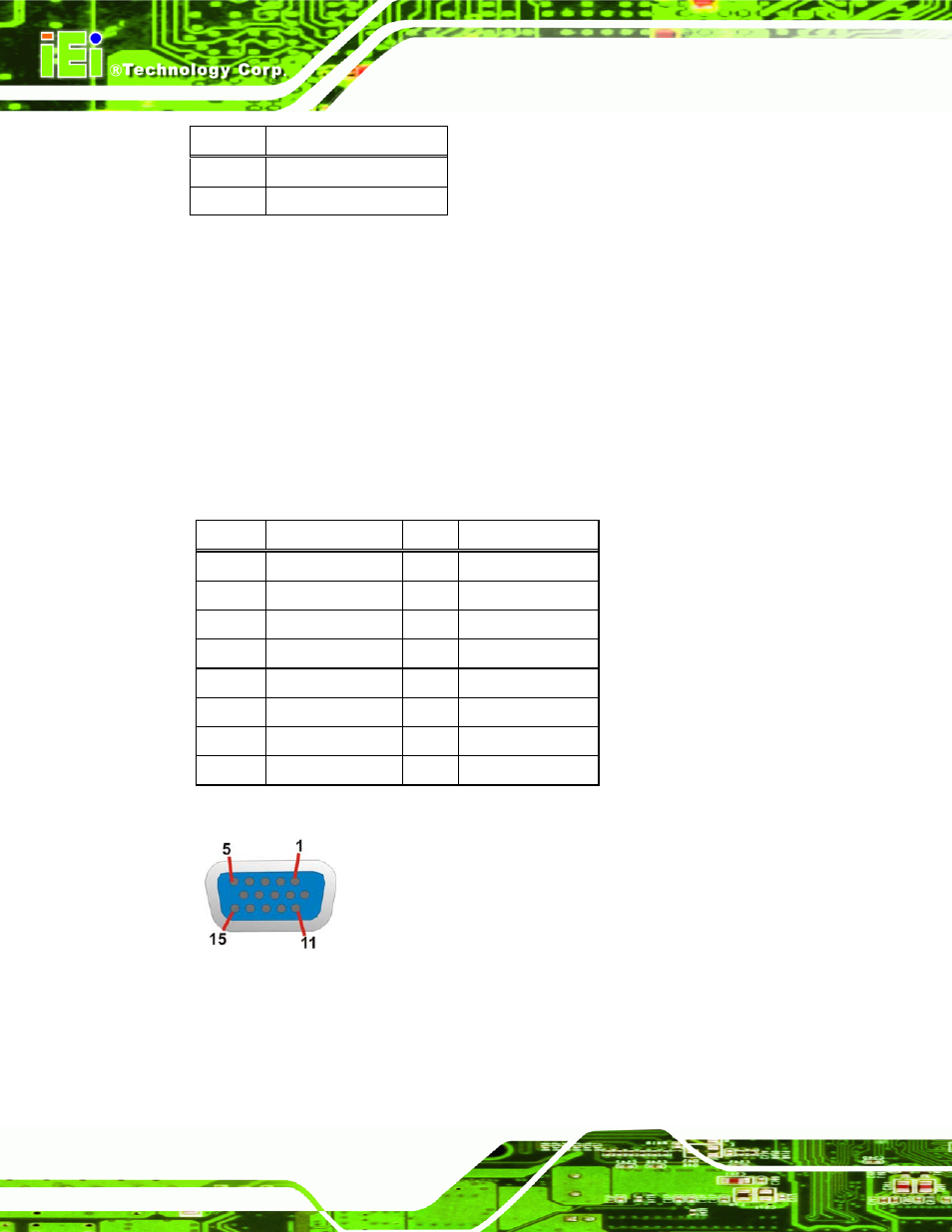 3 vga connector | IEI Integration SPCIE-C2060 v1.01 User Manual | Page 55 / 200