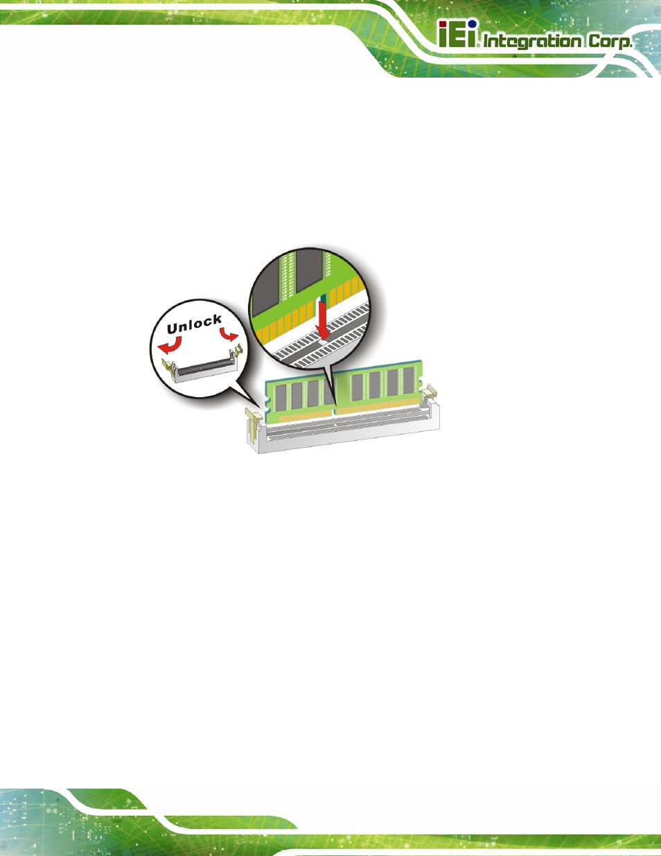 3 dimm installation, Figure 4-6: dimm installation | IEI Integration SPCIE-C2060 v2.12 User Manual | Page 63 / 212