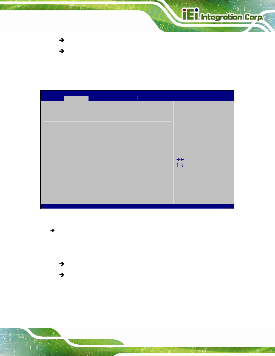 12 iei feature, Bios menu 19: iei feature | IEI Integration SPCIE-C2160 User Manual | Page 105 / 204