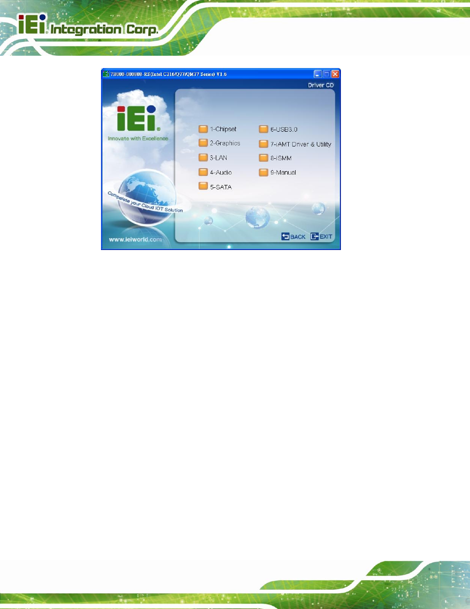 3 chipset driver installation, Hipset, River | Nstallation, Figure 6-1: available drivers | IEI Integration SPCIE-C2160 User Manual | Page 122 / 204