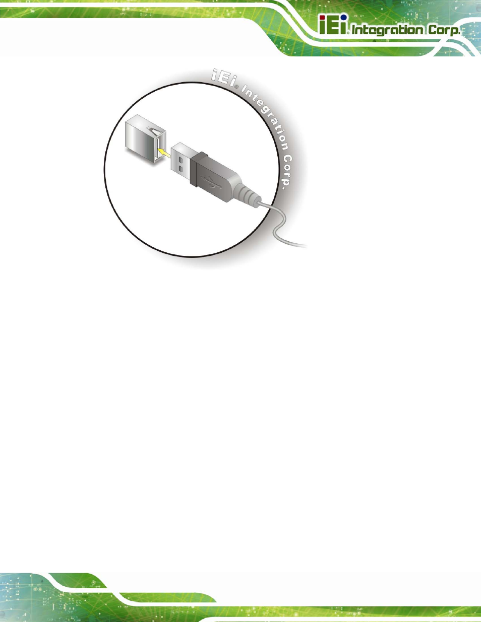 3 vga monitor connection, Figure 4-17: usb device connection | IEI Integration SPCIE-C2160 User Manual | Page 75 / 204