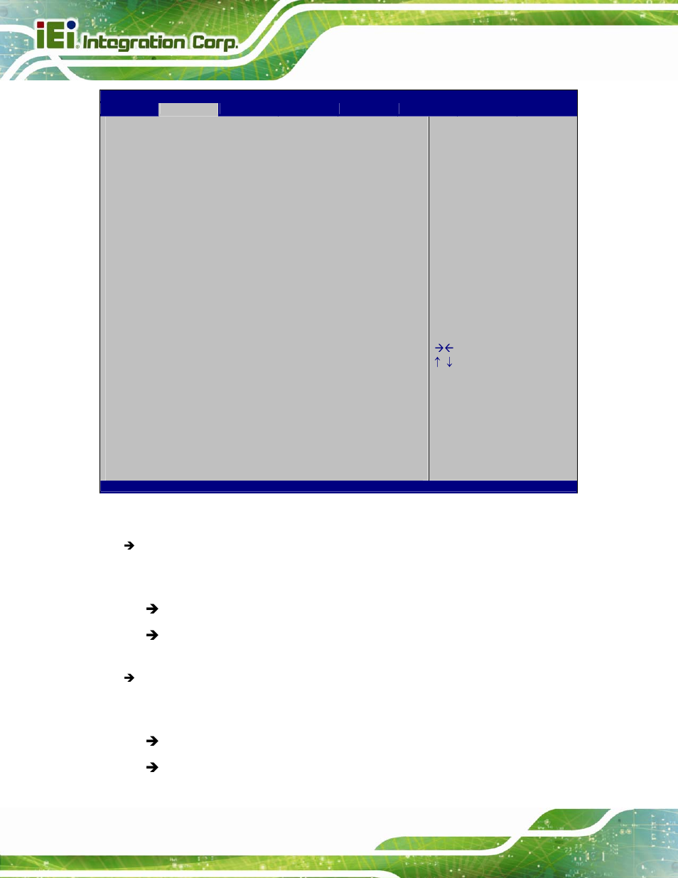 Bios menu 16: serial port console redirection | IEI Integration SPCIE-C2260-i2 User Manual | Page 113 / 217