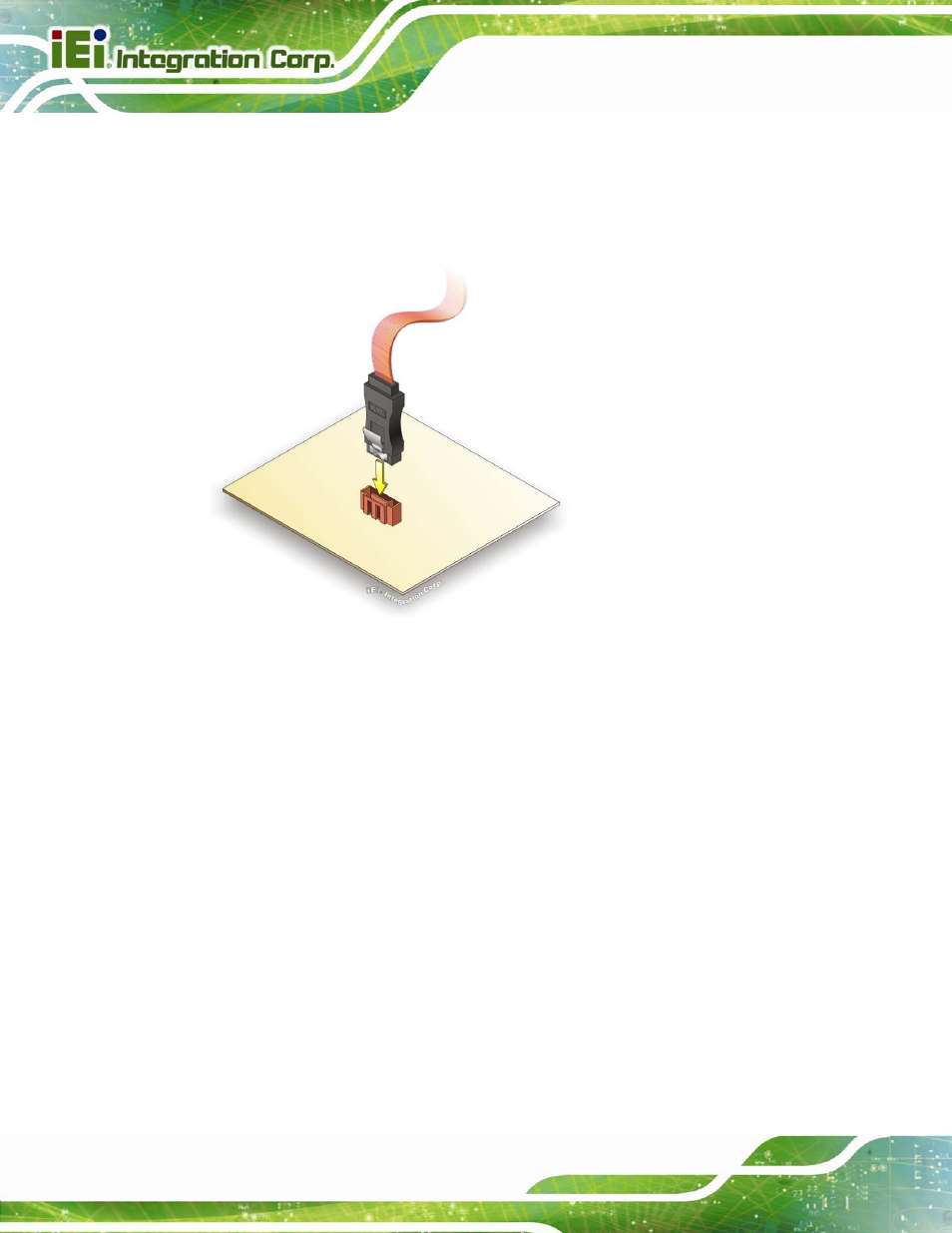 Figure 4-13: sata drive cable connection | IEI Integration SPCIE-C2260-i2 User Manual | Page 77 / 217
