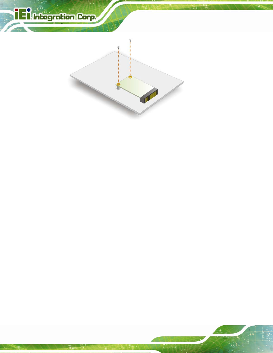 6 external peripheral interface connection, 1 lan connection, Xternal | Eripheral, Nterface, Onnection, Figure 4-18: secure the pcie mini card | IEI Integration SPCIE-C2260-i2 User Manual | Page 81 / 217