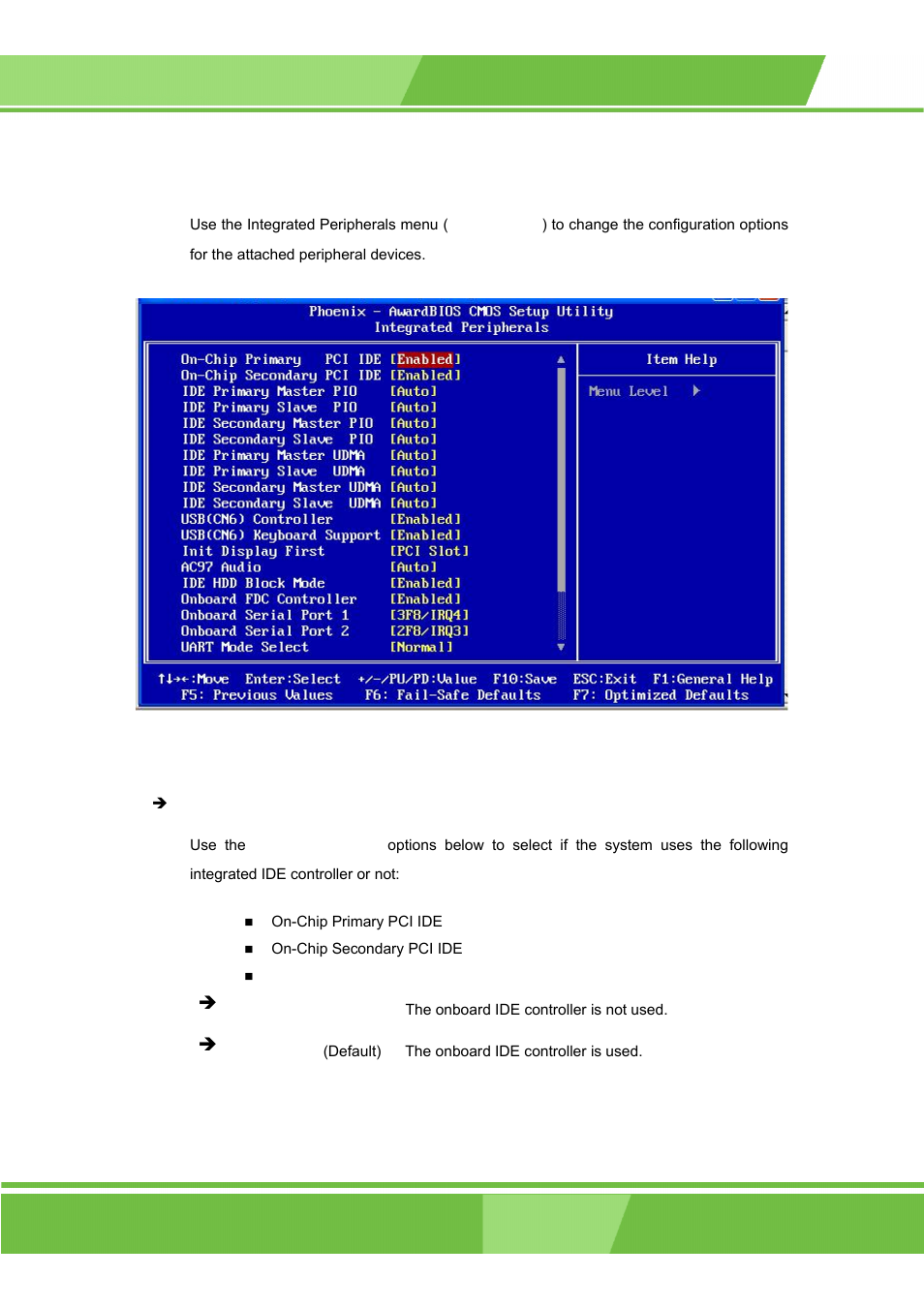 5 integrated peripherals | IEI Integration ROCKY-3786 v4.0 User Manual | Page 107 / 175