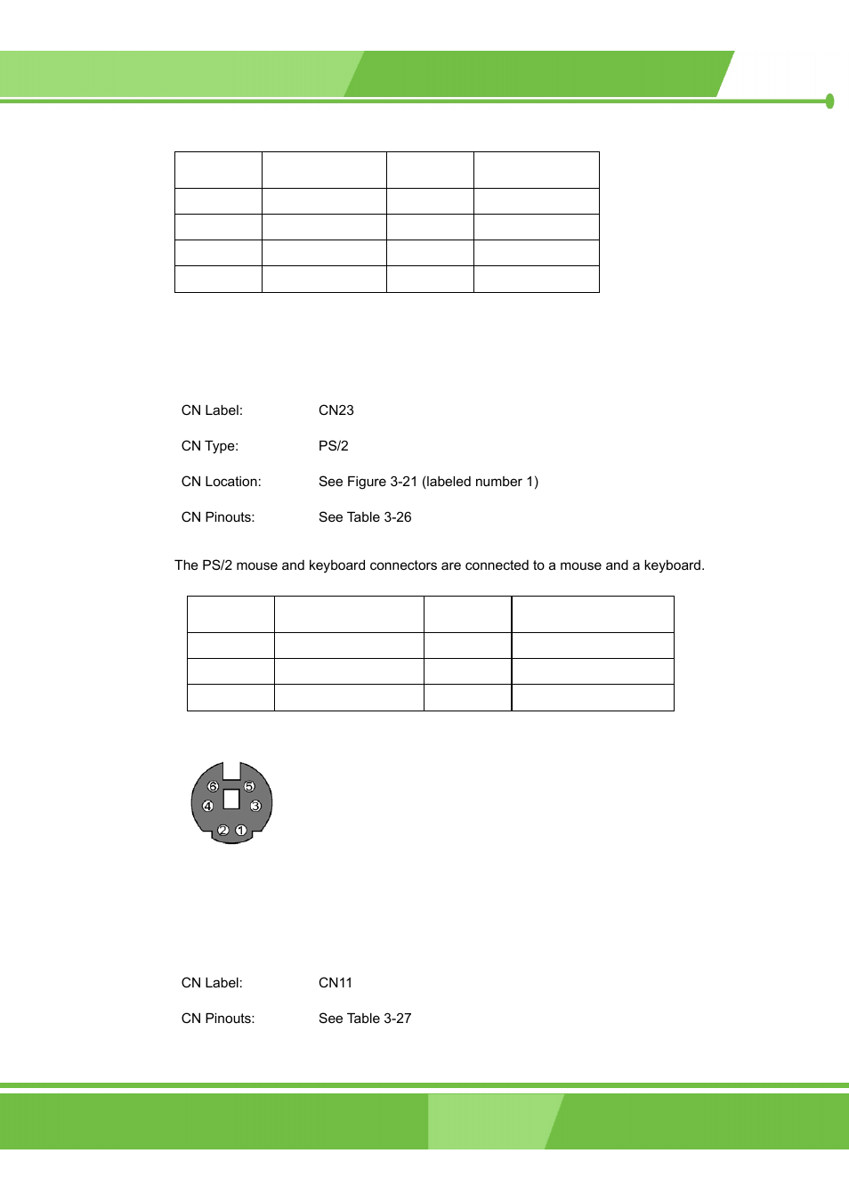 64 iei, Technology, corp, 4 keyboard/mouse connector | 5 vga connector | IEI Integration ROCKY-3786 v4.0 User Manual | Page 64 / 175