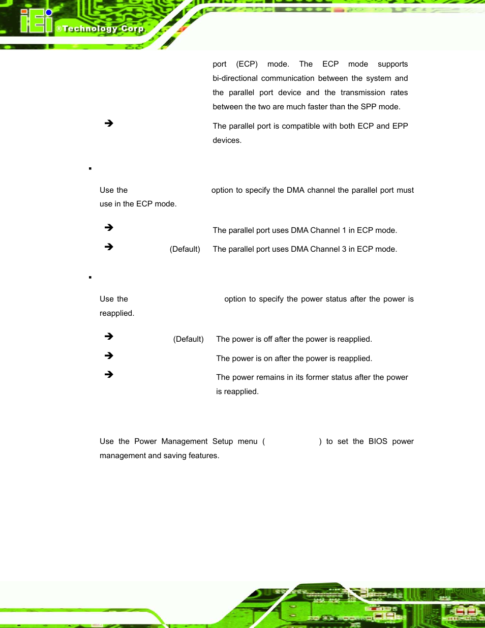 6 power management setup, Ower, Anagement | Etup | IEI Integration ROCKY-3786 v4.10 User Manual | Page 106 / 147