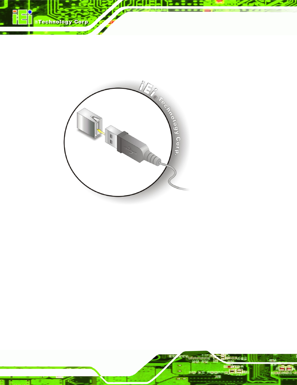 4 vga monitor connection, Figure 5-19: usb device connection | IEI Integration PCIE-Q350 v1.00 User Manual | Page 128 / 272