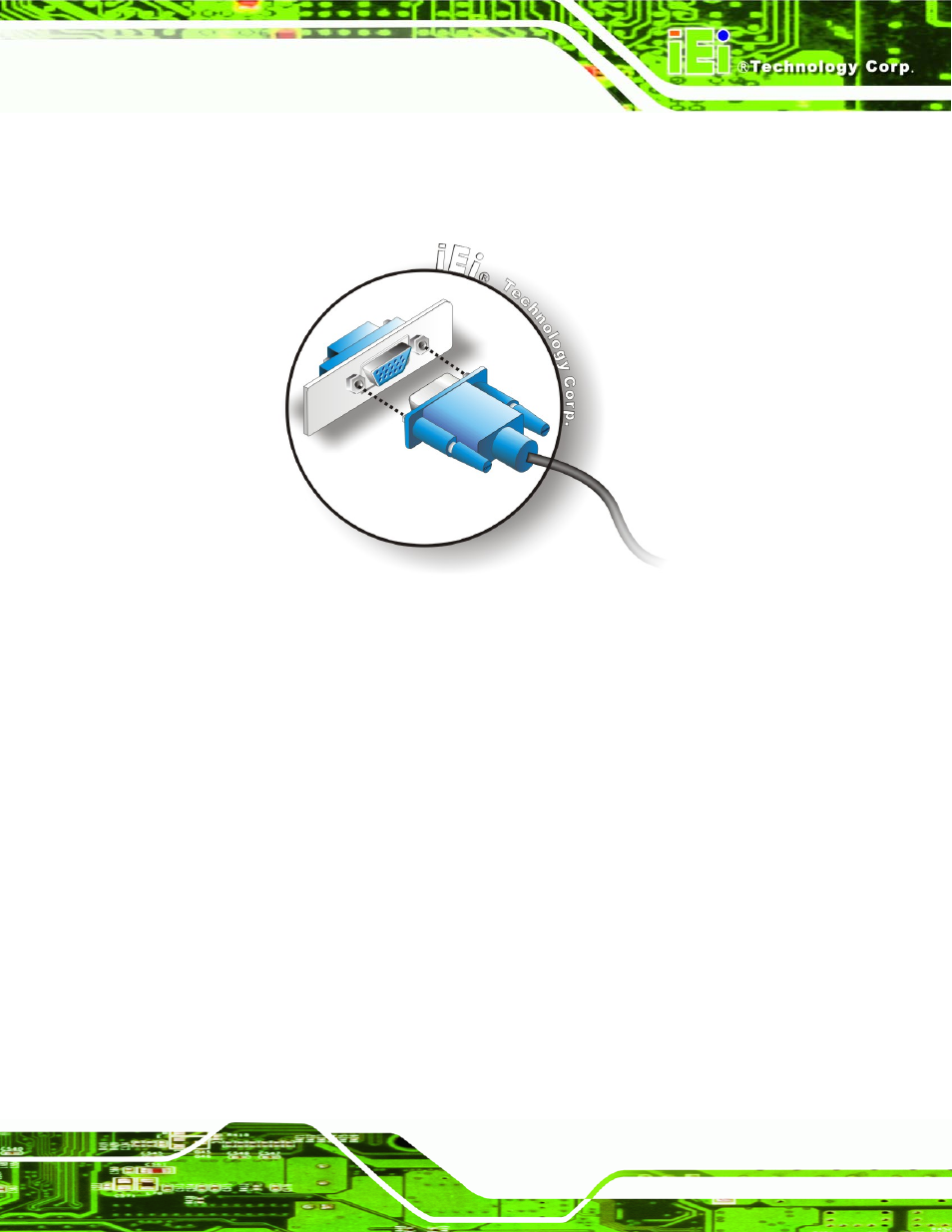 Figure 5-20: vga connector | IEI Integration PCIE-Q350 v1.00 User Manual | Page 129 / 272