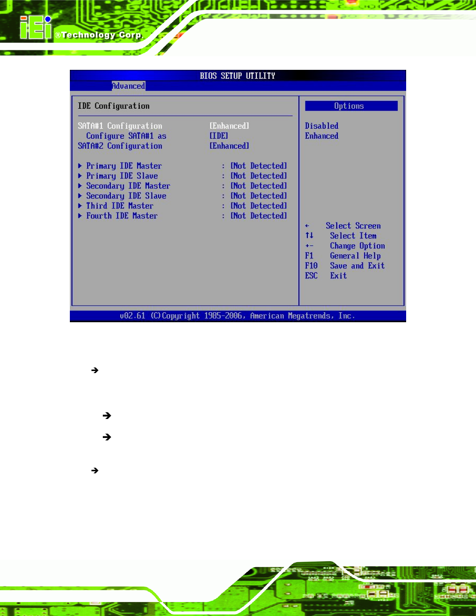 Menu 4: ide configuration | IEI Integration PCIE-Q350 v1.00 User Manual | Page 138 / 272