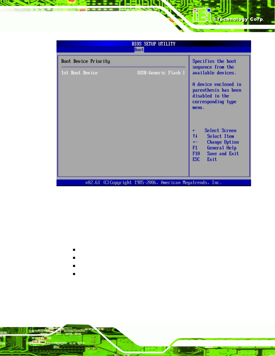 3 hard disk drives, Menu 18: boot device priority settings | IEI Integration PCIE-Q350 v1.00 User Manual | Page 173 / 272