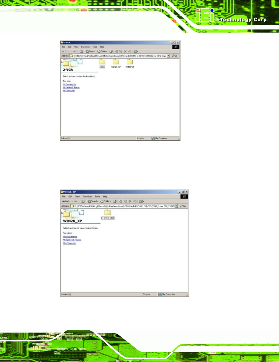 Figure 7-10: select the operating system, Figure 7-11: intel® driver directory | IEI Integration PCIE-Q350 v1.00 User Manual | Page 193 / 272