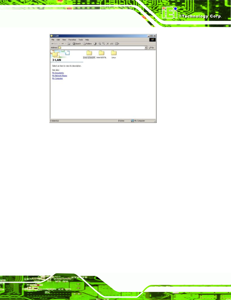 Figure 7-29: intel® 82573 driver directory icon | IEI Integration PCIE-Q350 v1.00 User Manual | Page 205 / 272