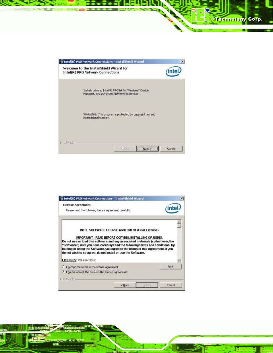Figure 7-39: license agreement | IEI Integration PCIE-Q350 v1.00 User Manual | Page 211 / 272