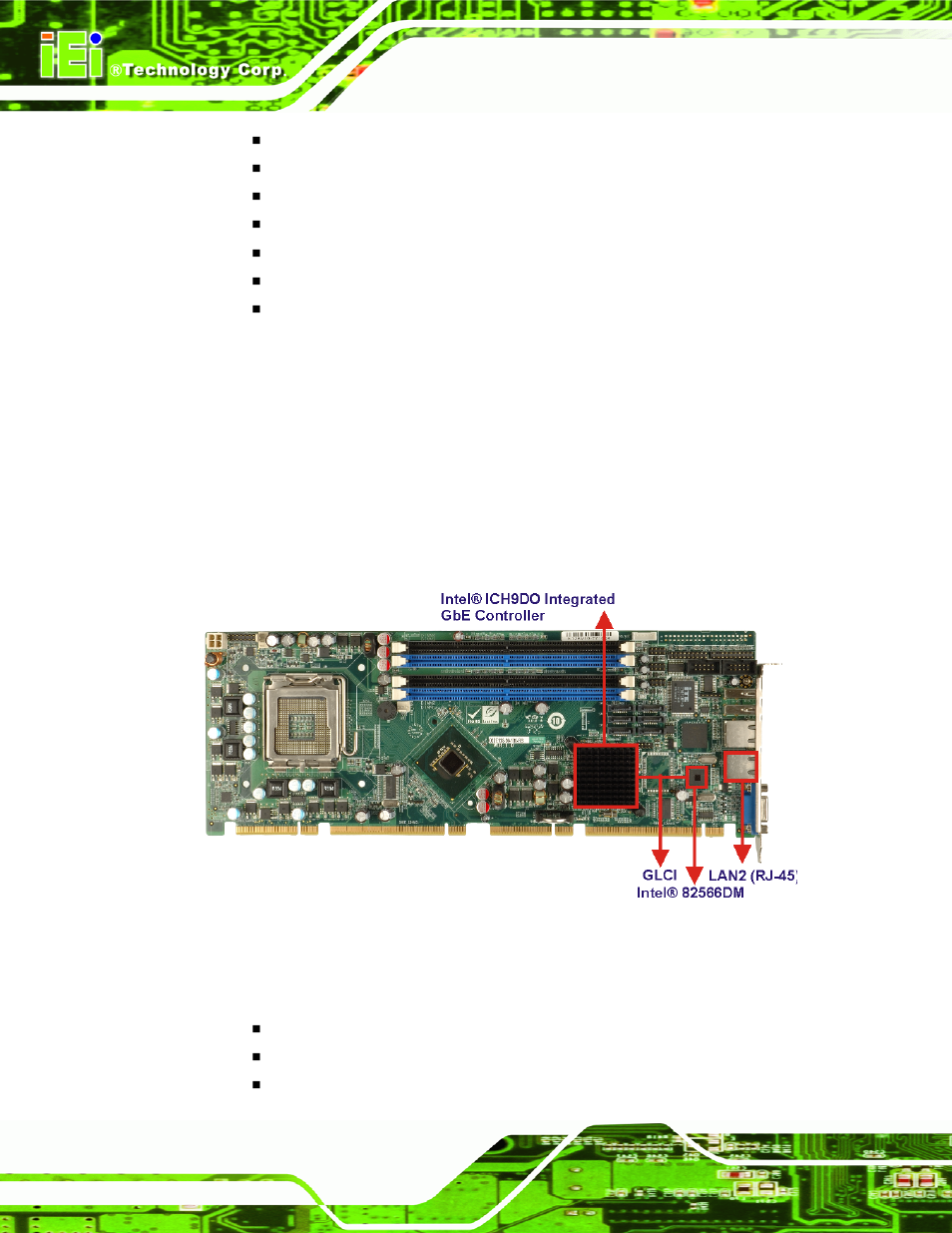 1 intel® 82566dm gigabit lan connect device | IEI Integration PCIE-Q350 v1.00 User Manual | Page 46 / 272