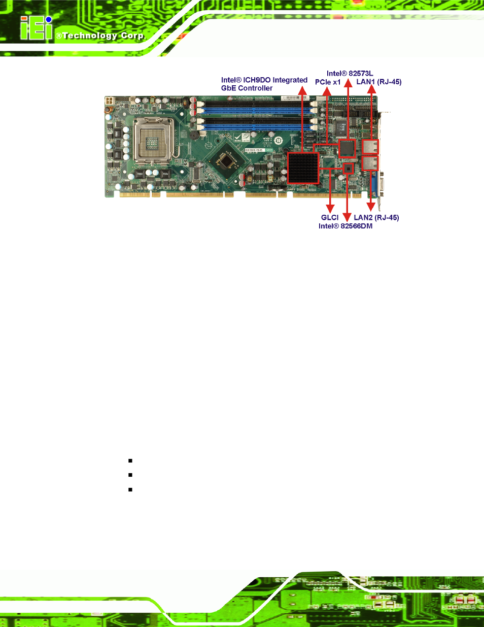 Figure 2-21: lan connections | IEI Integration PCIE-Q350 v1.00 User Manual | Page 60 / 272