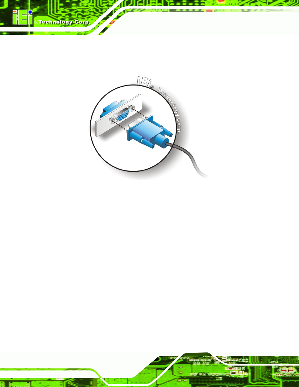 Figure 5-20: vga connector | IEI Integration PCIE-Q350 v1.12 User Manual | Page 127 / 250