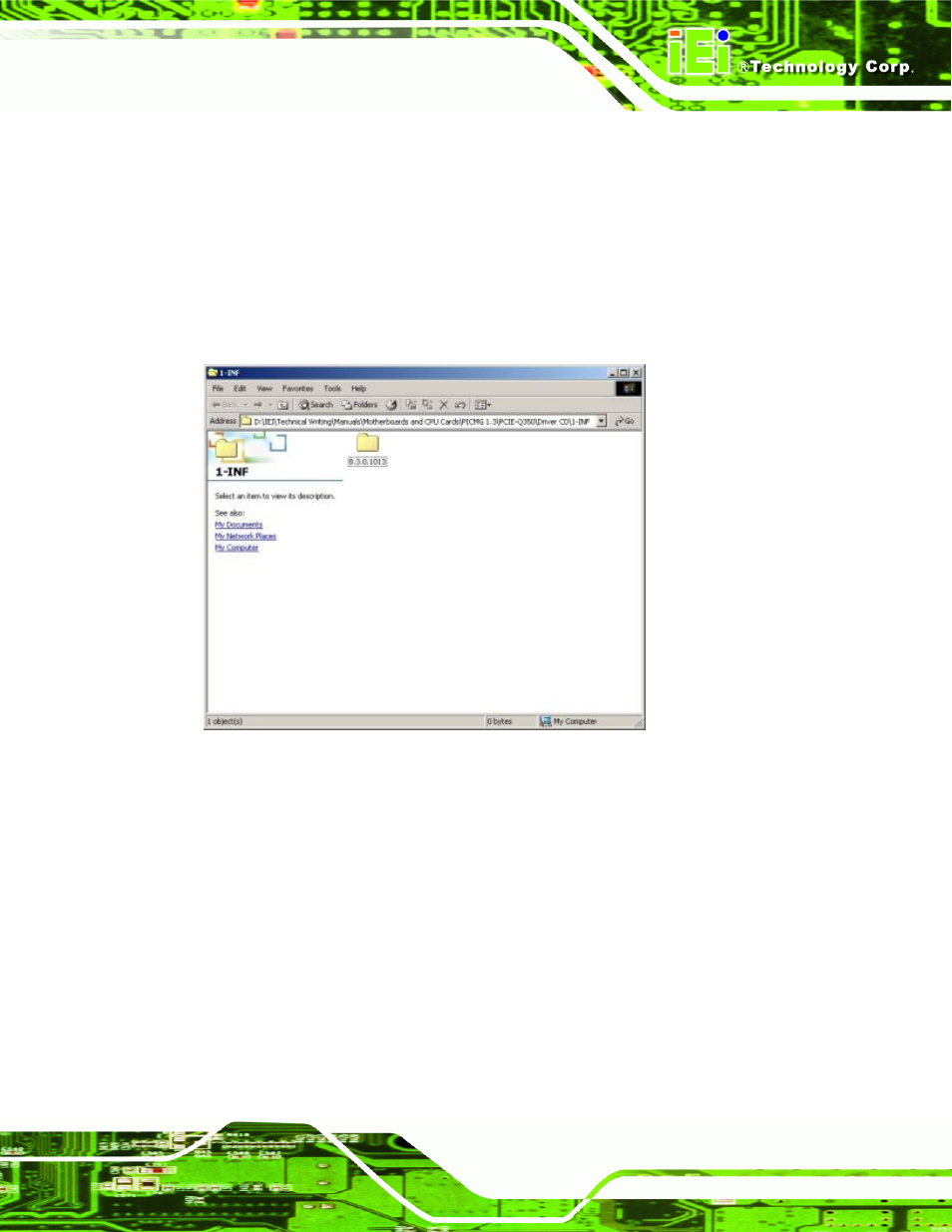 3 intel® chipset driver, Ntel, Hipset | River, Figure 7-3: intel® chipset driver directory | IEI Integration PCIE-Q350 v1.12 User Manual | Page 178 / 250