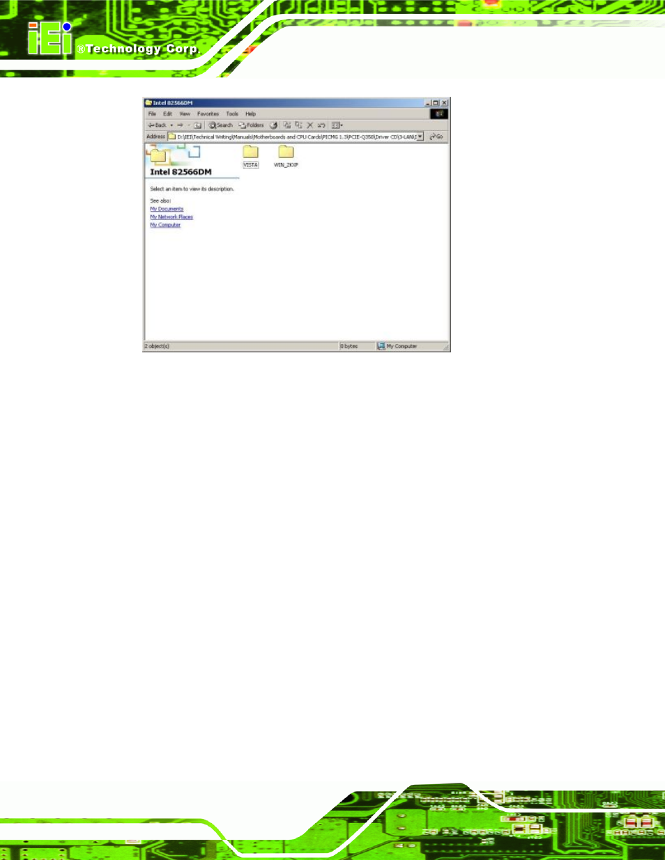 Figure 7-20: intel® 82566 operating system | IEI Integration PCIE-Q350 v1.12 User Manual | Page 189 / 250