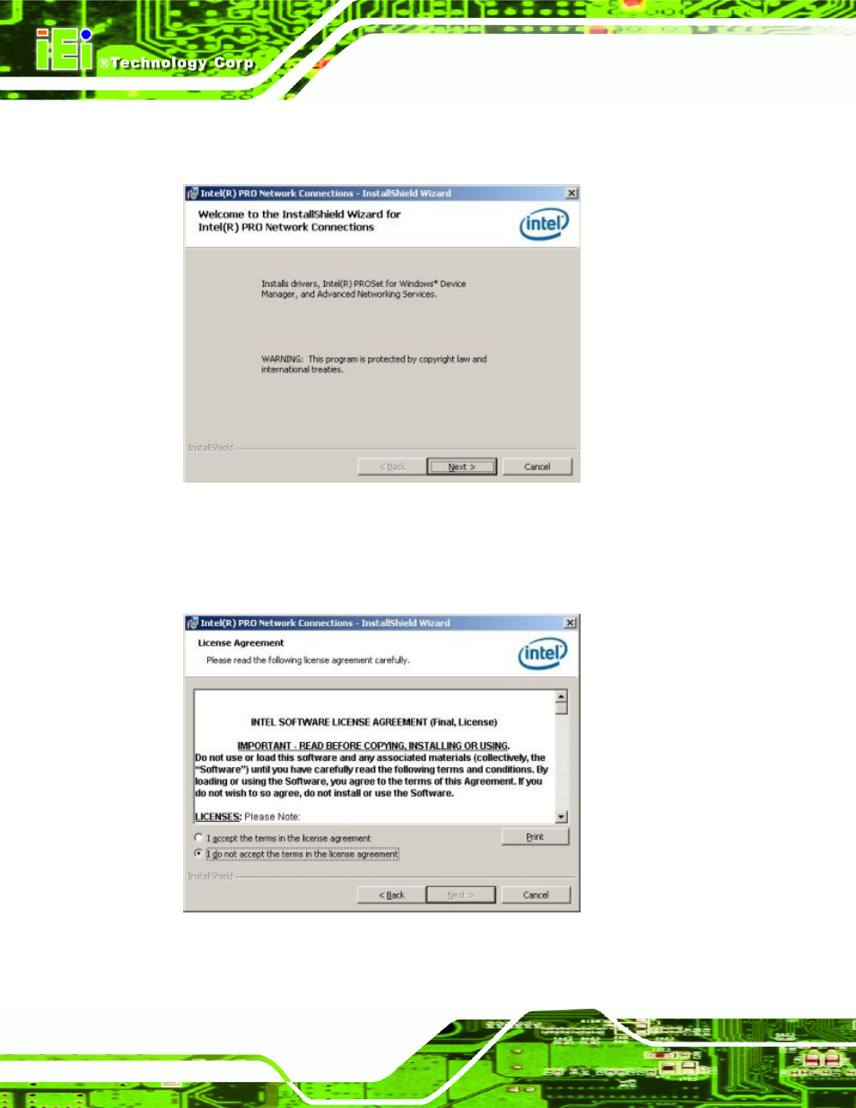 Figure 7-39: license agreement | IEI Integration PCIE-Q350 v1.12 User Manual | Page 201 / 250