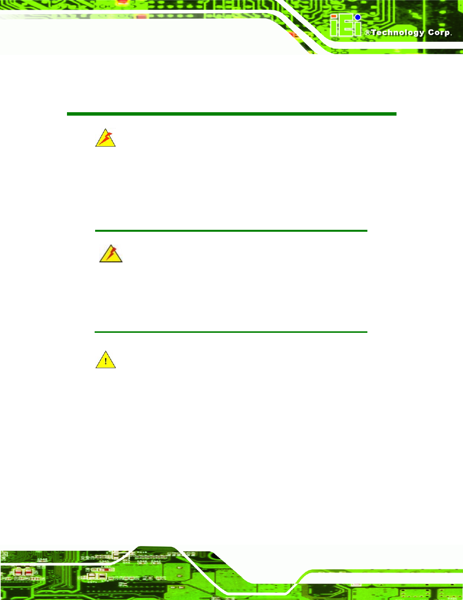 Manual conventions | IEI Integration PCIE-Q350 v1.12 User Manual | Page 3 / 250