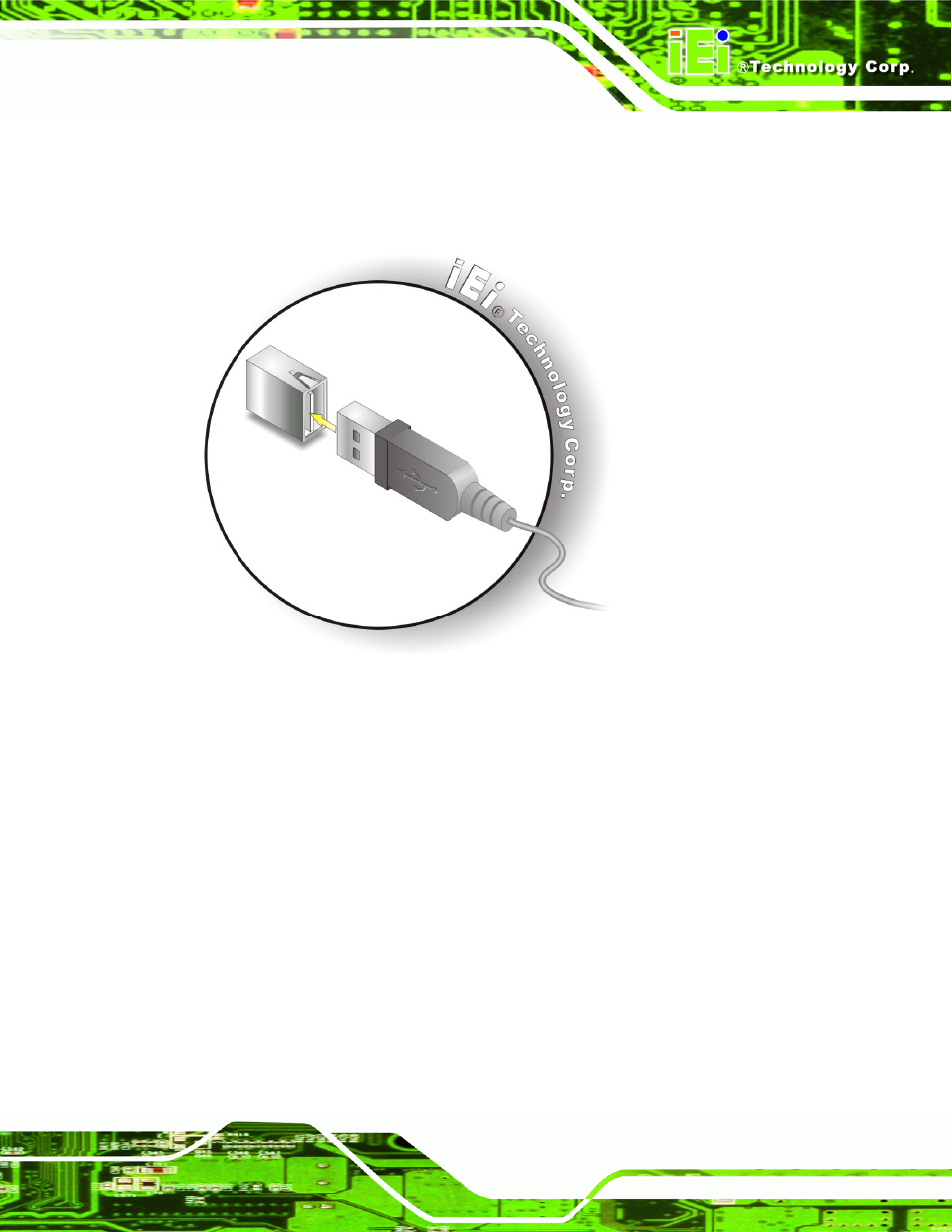 4 vga monitor connection, Figure 5-19: usb device connection | IEI Integration PCIE-Q350 v1.20 User Manual | Page 126 / 250