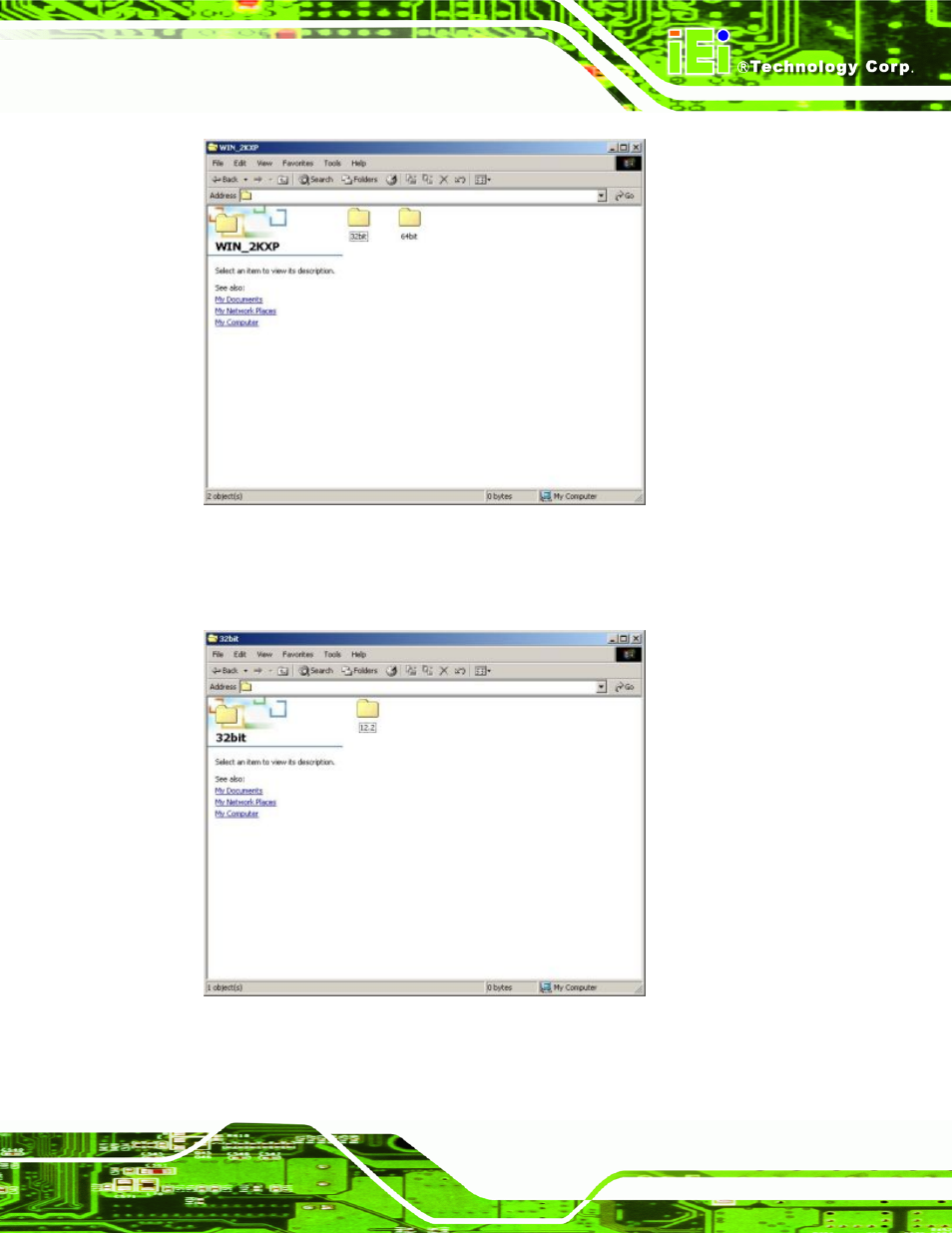 Figure 7-21: select operating system type, Figure 7-22: driver directory | IEI Integration PCIE-Q350 v1.20 User Manual | Page 190 / 250