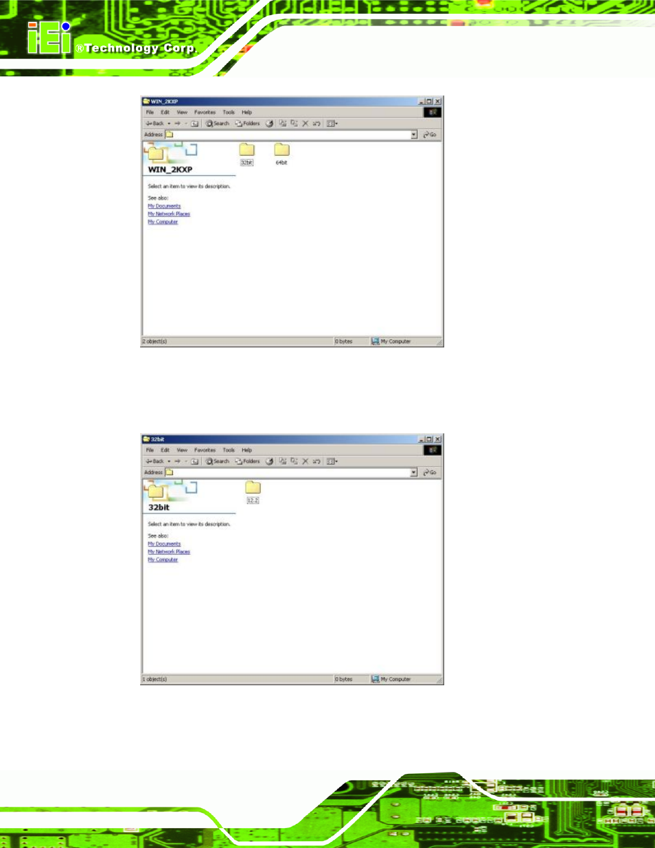 Figure 7-31: select operating system type, Figure 7-32: driver directory | IEI Integration PCIE-Q350 v1.20 User Manual | Page 197 / 250