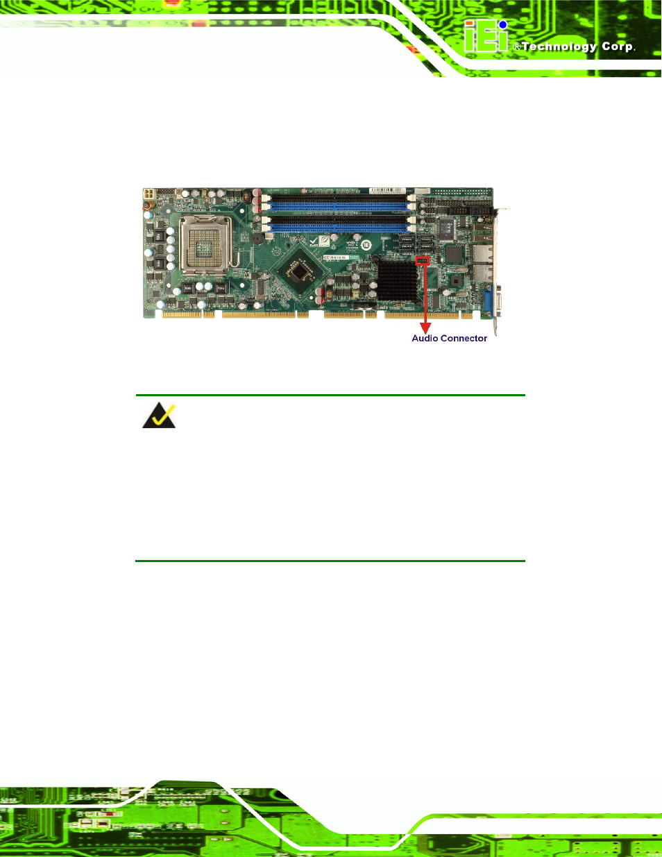 Figure 2-9: audio connector | IEI Integration PCIE-Q350 v1.20 User Manual | Page 44 / 250