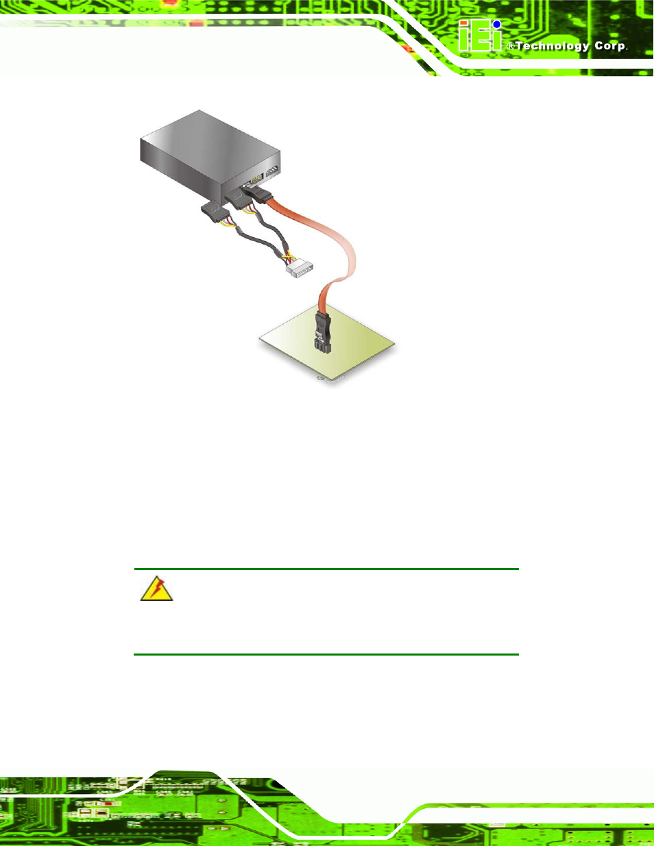 5 usb cable (dual port), Figure 5-14: sata power drive connection | IEI Integration PCIE-Q350 v1.30 User Manual | Page 105 / 213