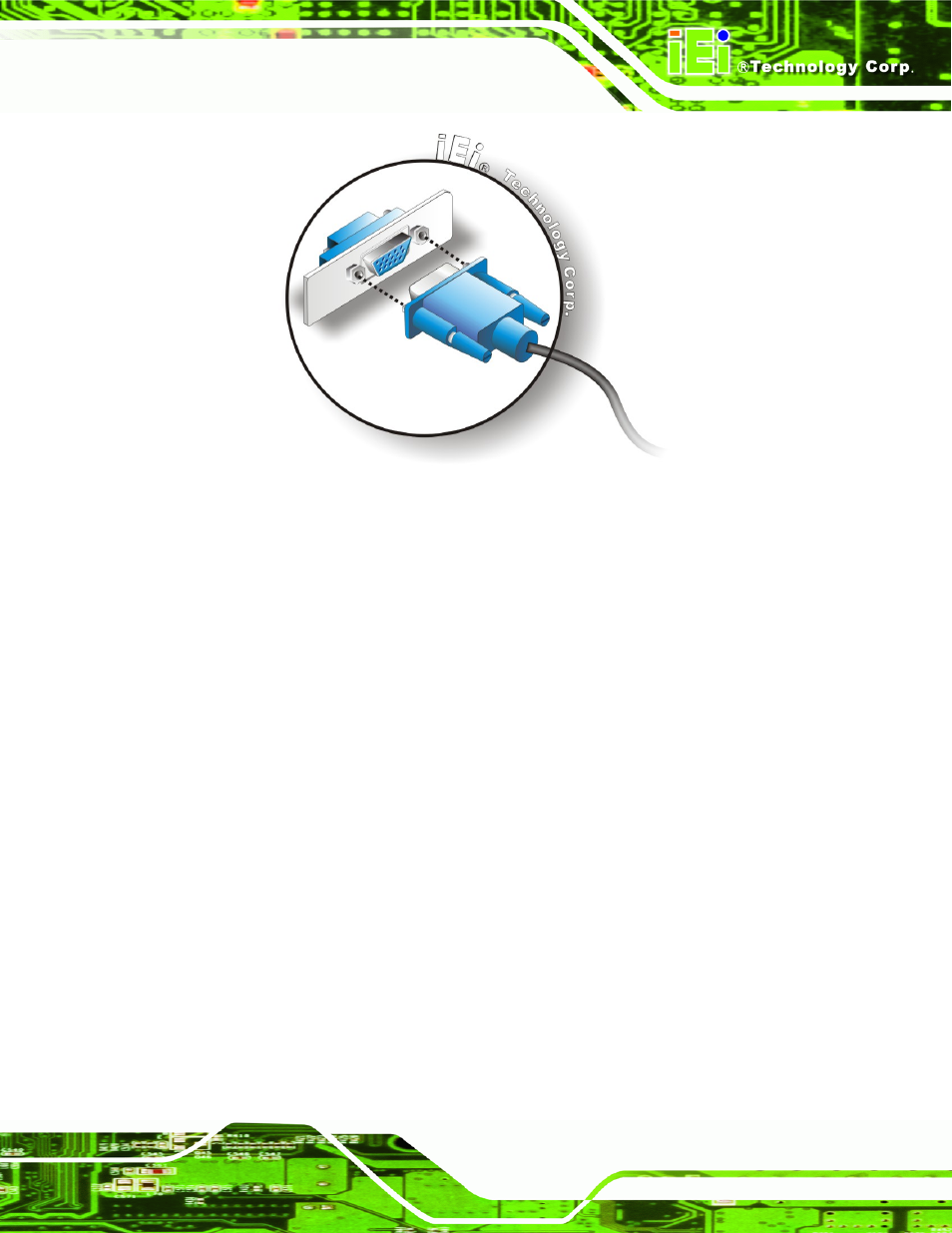 Figure 5-19: vga connector | IEI Integration PCIE-Q350 v1.30 User Manual | Page 111 / 213