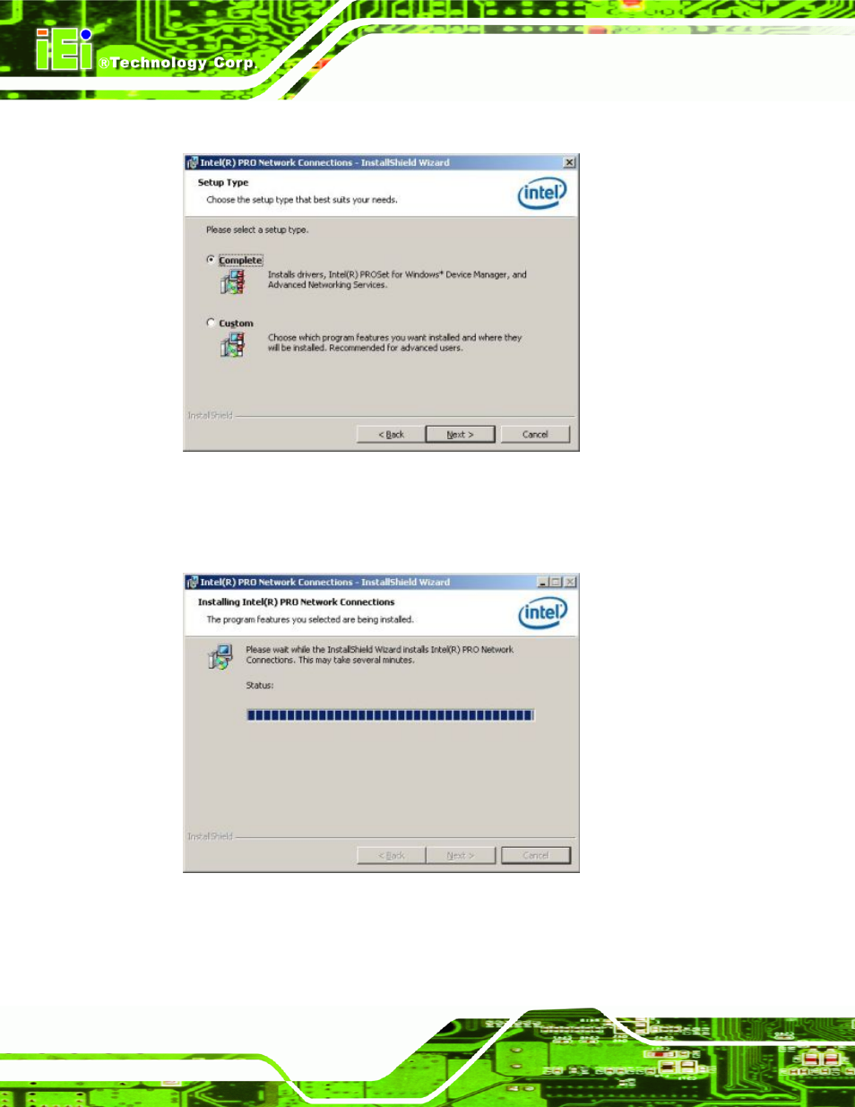 Figure 7-30: setup type | IEI Integration PCIE-Q350 v1.30 User Manual | Page 170 / 213