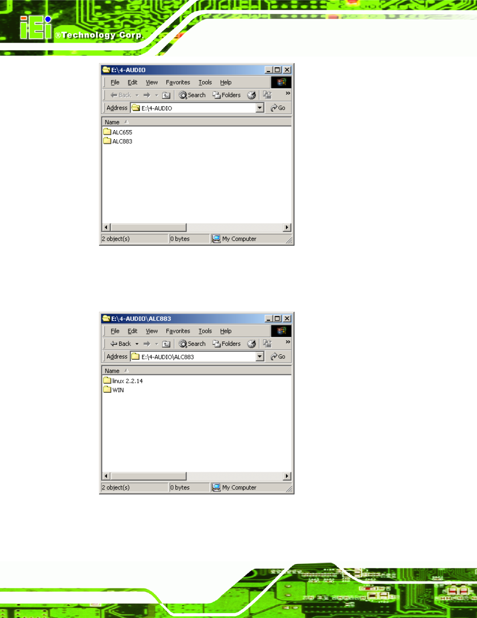 Figure 7-32: select the audio codec, Figure 7-33: select the os | IEI Integration PCIE-Q350 v1.30 User Manual | Page 172 / 213