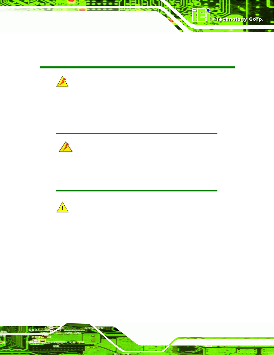 Manual conventions | IEI Integration PCIE-Q350 v1.30 User Manual | Page 3 / 213