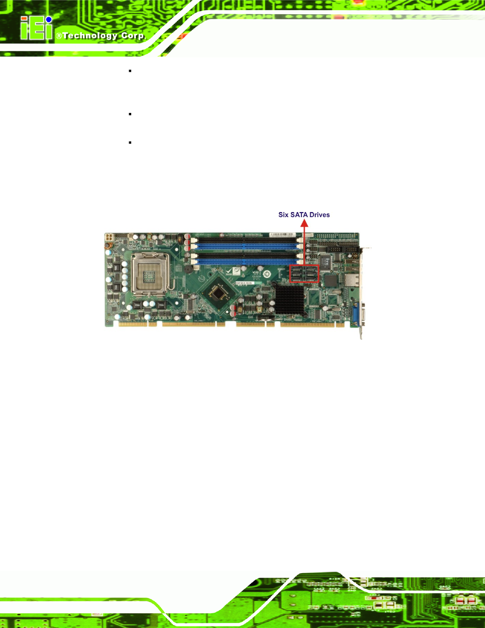 10 intel® ich9do usb controller, 1 intel® ich9do usb controller overview, 9 intel | Ich9do serial peripheral interface (spi) bios, 10 intel, Ich9do usb controller, 1 intel, Ich9do usb controller overview, Figure 2-10: sata drive connectors | IEI Integration PCIE-Q350 v1.30 User Manual | Page 44 / 213