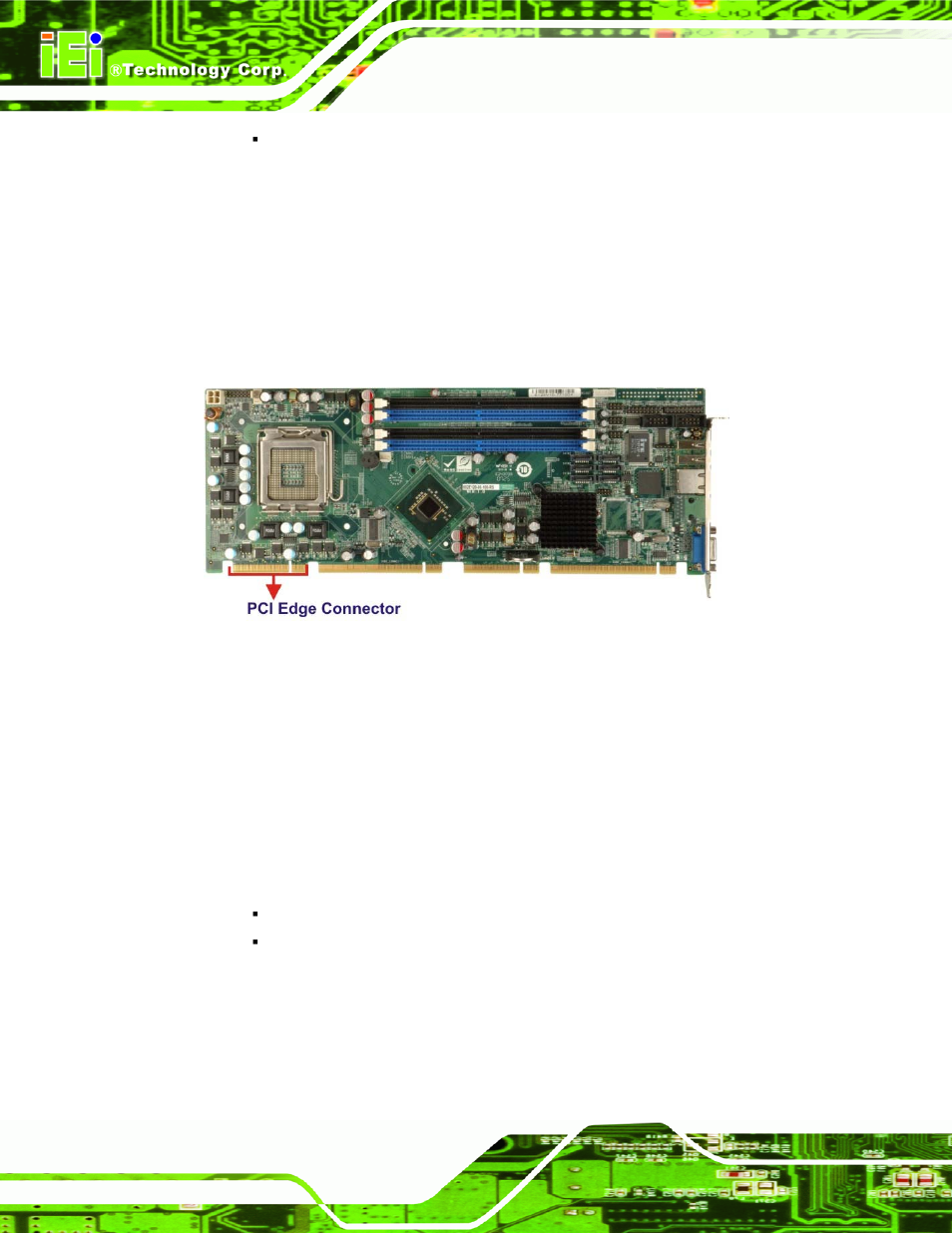 3 pci interface edge connector, 8 lpc bus components, 1 lpc bus overview | 2 tpm module, Omponents, Figure 2-17: pci edge connector | IEI Integration PCIE-Q350 v1.30 User Manual | Page 50 / 213